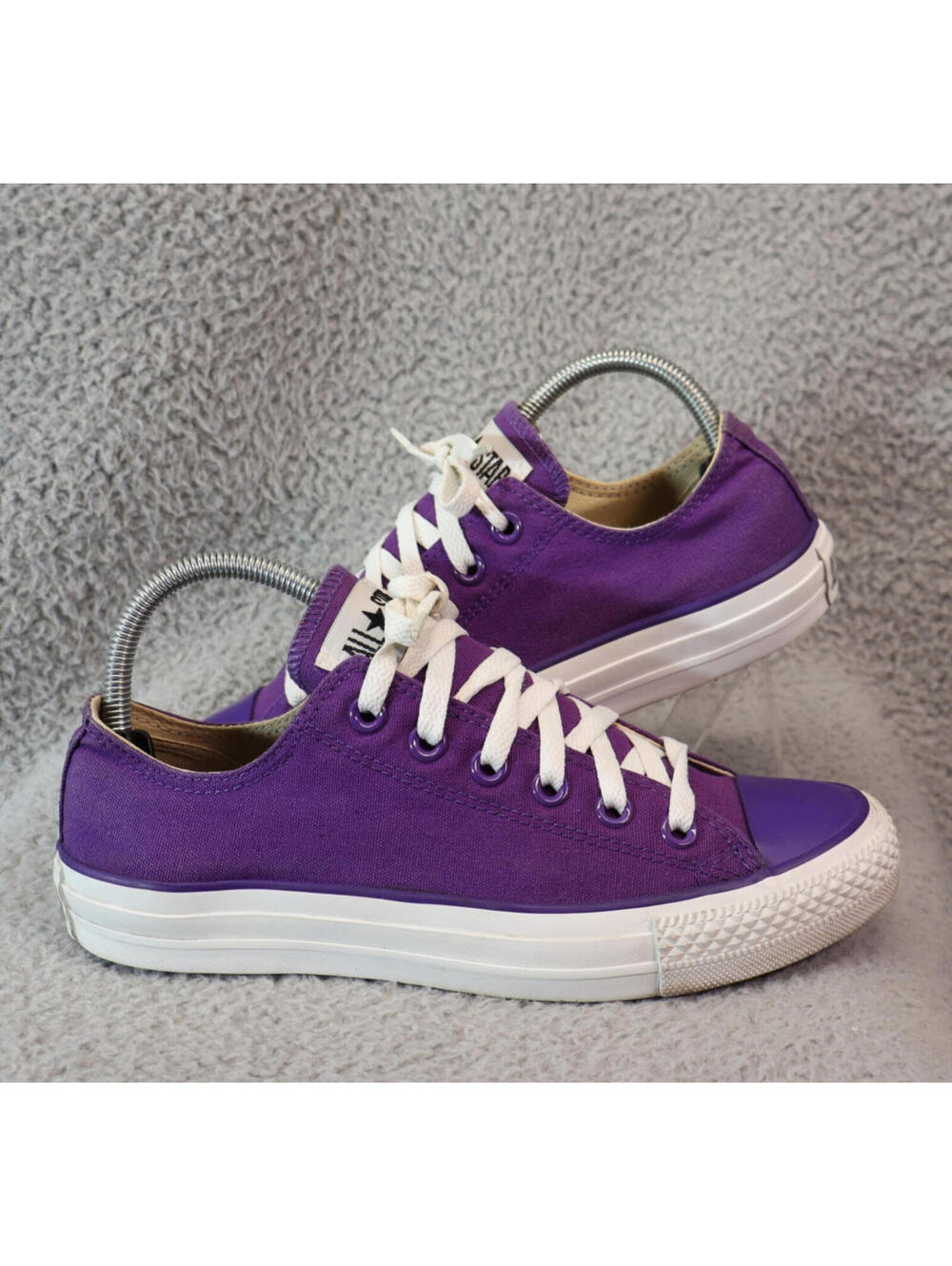 Converse All Star Low Top Canvas Purple Toe Men 6 / Women 8